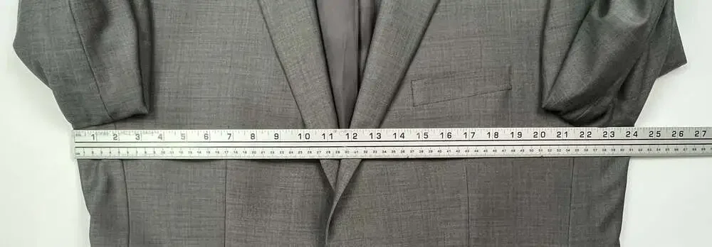 Lauren Ralph Lauren Men's Gray Two-Button Wool Blazer Suit Jacket Size 46R